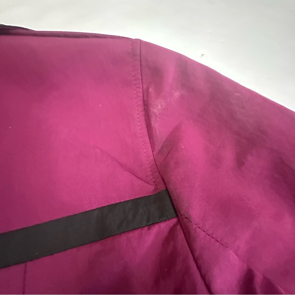 Apostrophe Magenta Trench Coat with Black Trim - Picture 5 of 5